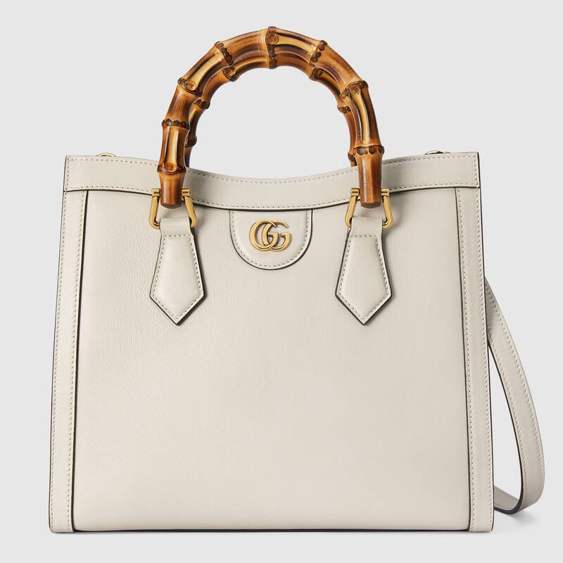 Gucci Diana Small Tote Bag Shoulder Bag 660195 White